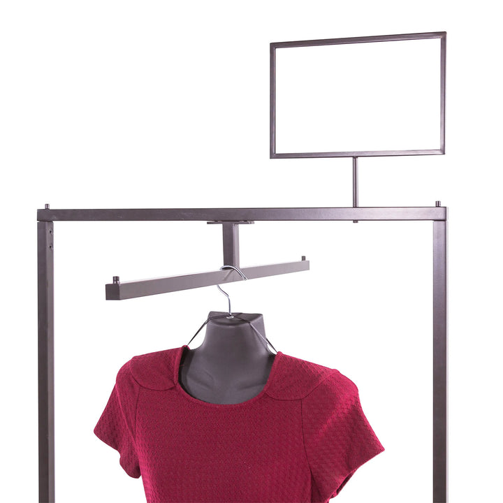 Linea Sign Holder - 7"H x 11"W with a 4" Swedge Stem Upright