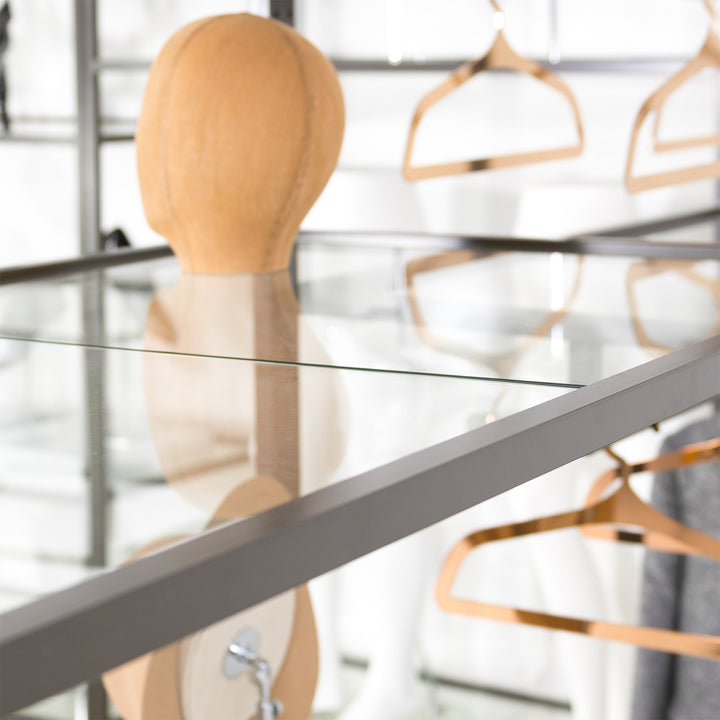 Linea Glass Shelf for Freestanding Merchandising Unit