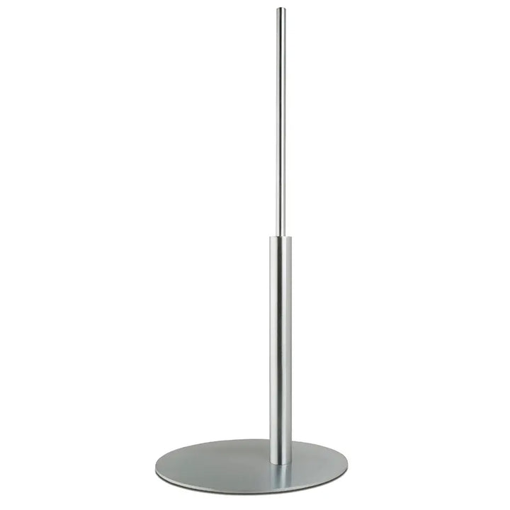 Satin Chrome Round Base Thru The Leg