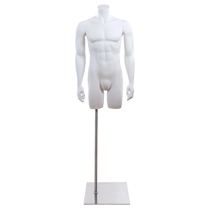Male 3/4 Headless Torso Form with Base