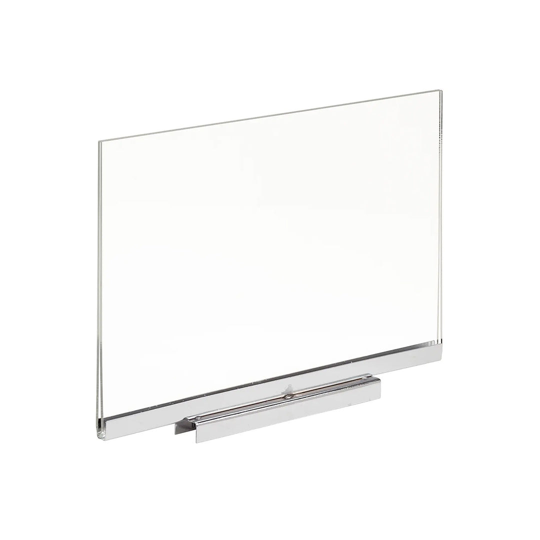 Acrylic Sign Holder with Magnetic Chrome Base