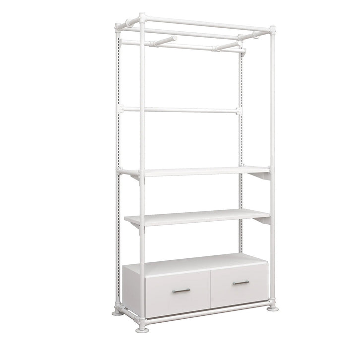 Pipeline Freestanding Kit with Faceouts, Two Shelves and Drawers