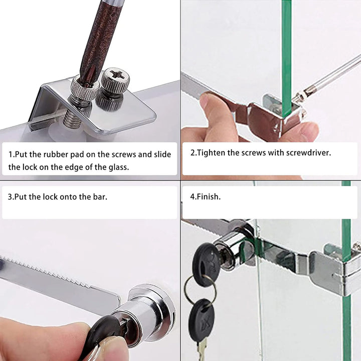 Lock set for 48" LONG EXTRA VISION SHOWCASE UNIT - KD