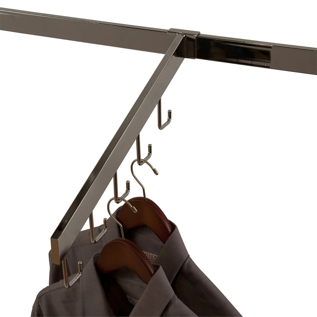 Saddle Mount - 5-Hook Waterfall - Chrome