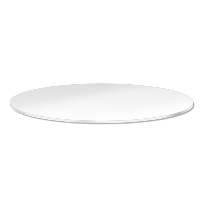 Top Shelf for Round Garment Rack - 30" Dia. - White Melamine Shelf