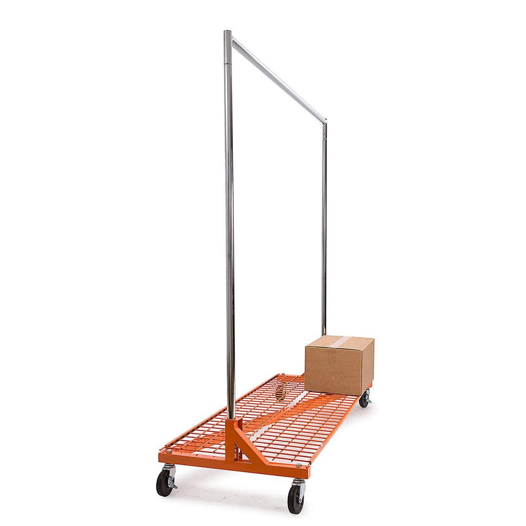 Foldable Wire Shelf for Industrial Z-Racks with Bolted Base