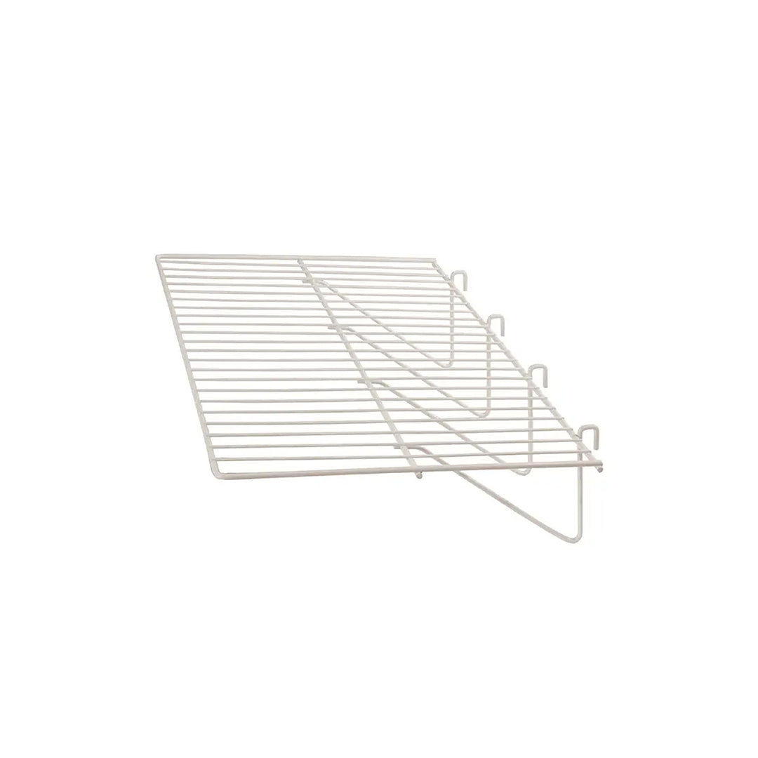 23-1/2"L x 12"W Straight Shelf with 1/8" dia. Wire for Grid Panels - 6 Pack