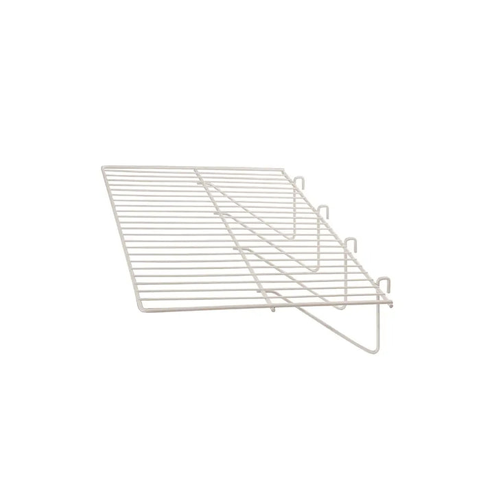 23-1/2"L x 12"W Straight Shelf with 1/8" dia. Wire for Grid Panels - 6 Pack