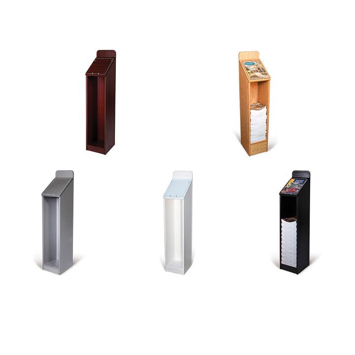 Single Wide Floor Standing Magazine Display