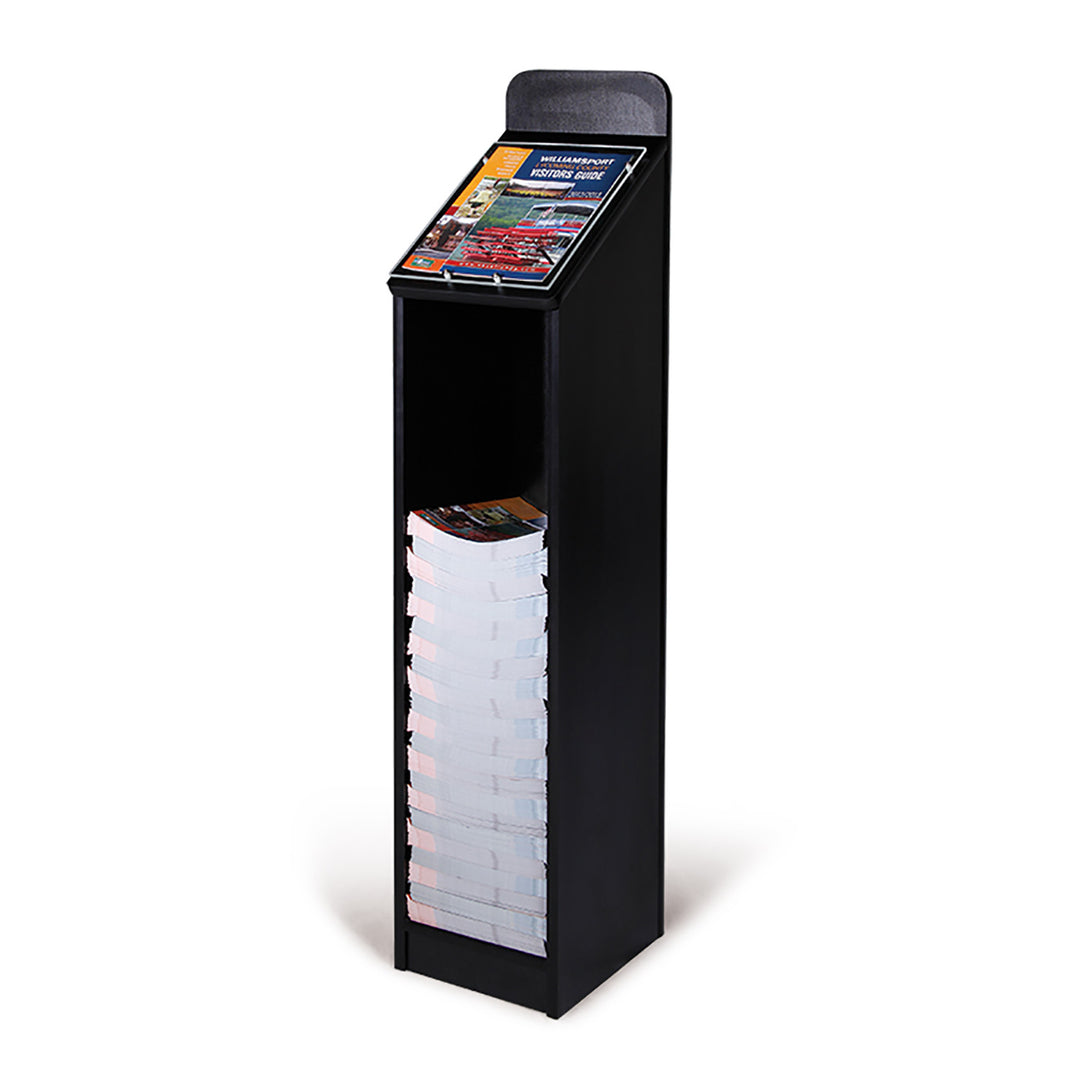 Single Wide Floor Standing Magazine Display