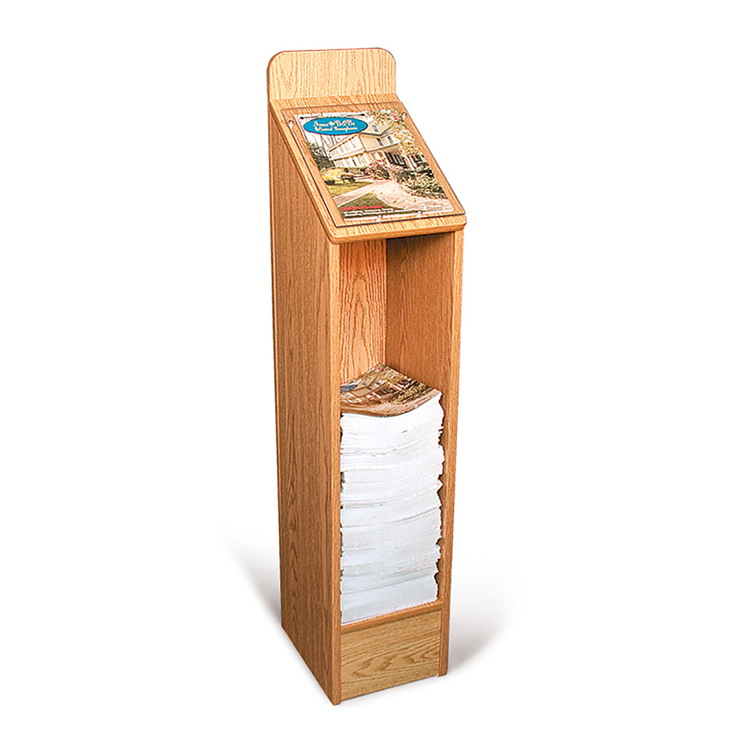 Single Wide Floor Standing Magazine Display