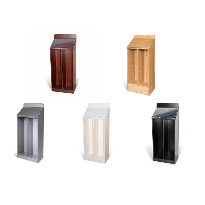 Double Wide Floor Standing Magazine Display
