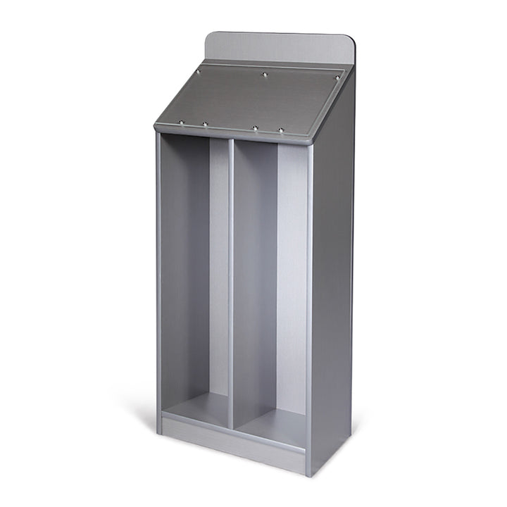 Double Wide Floor Standing Magazine Display
