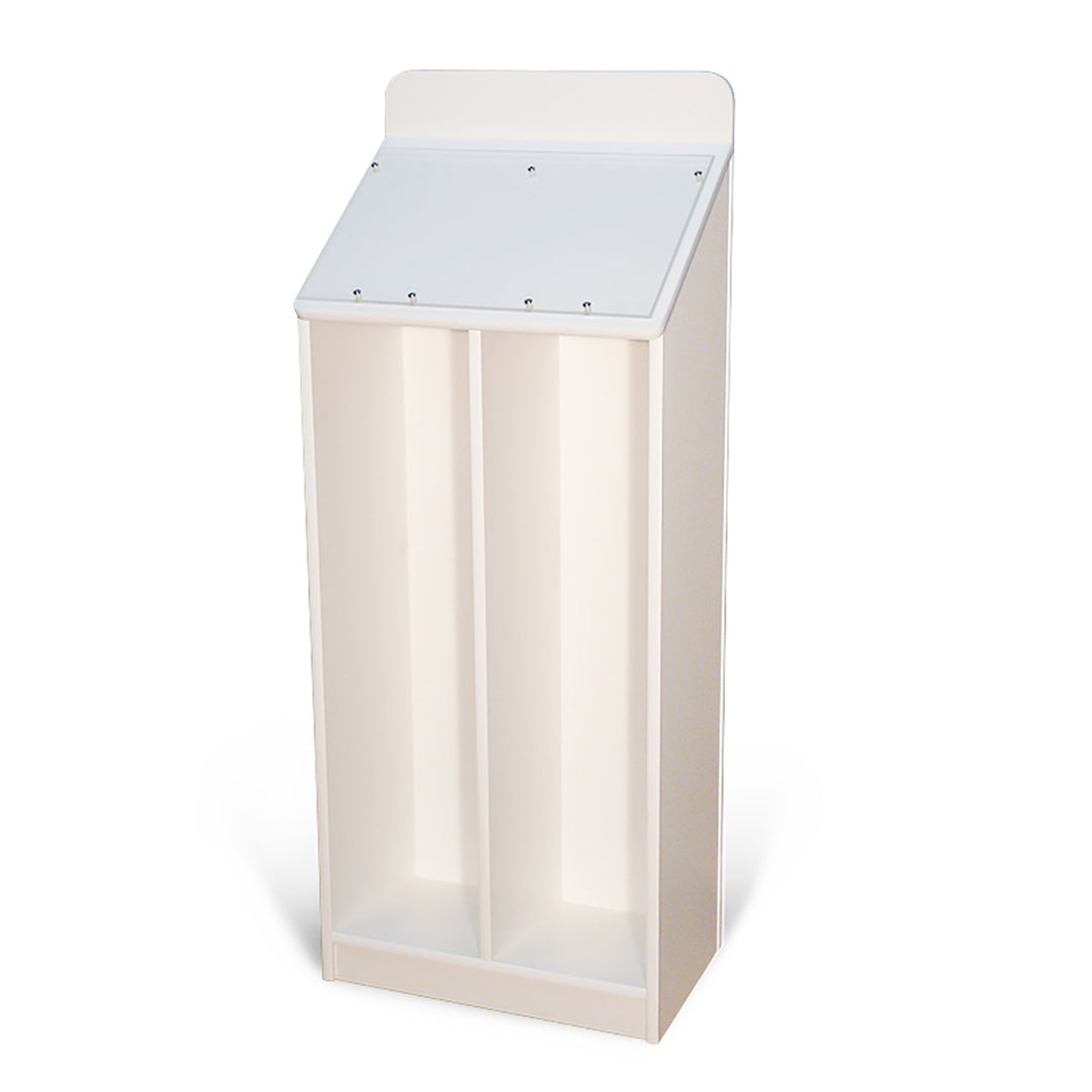 Double Wide Floor Standing Magazine Display