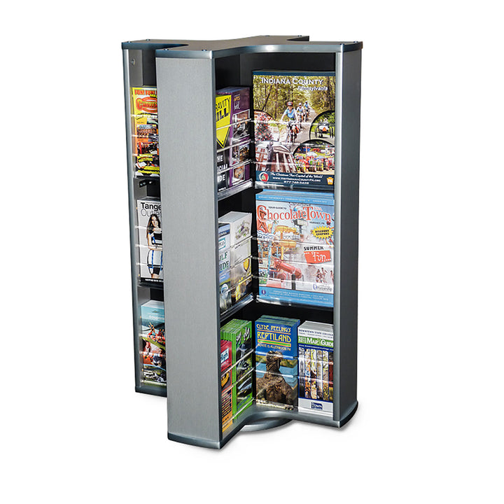 24 Pocket Rotating Countertop Literature Rack R24
