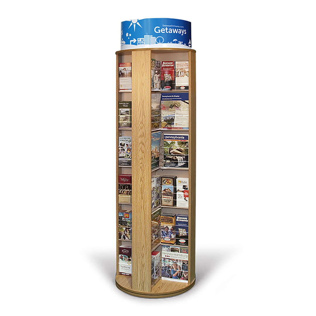 48 Pocket Rotating Floor Standing Literature Rack R48