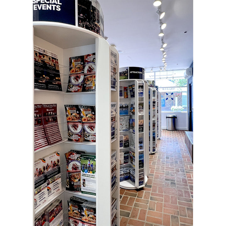 48 Pocket Rotating Floor Standing Literature Rack R48