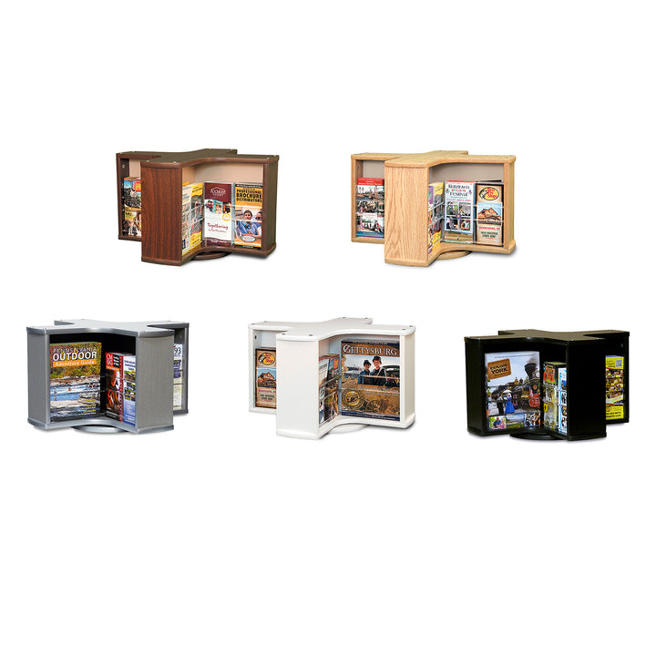 8 Pocket Rotating Countertop Literature Rack R8