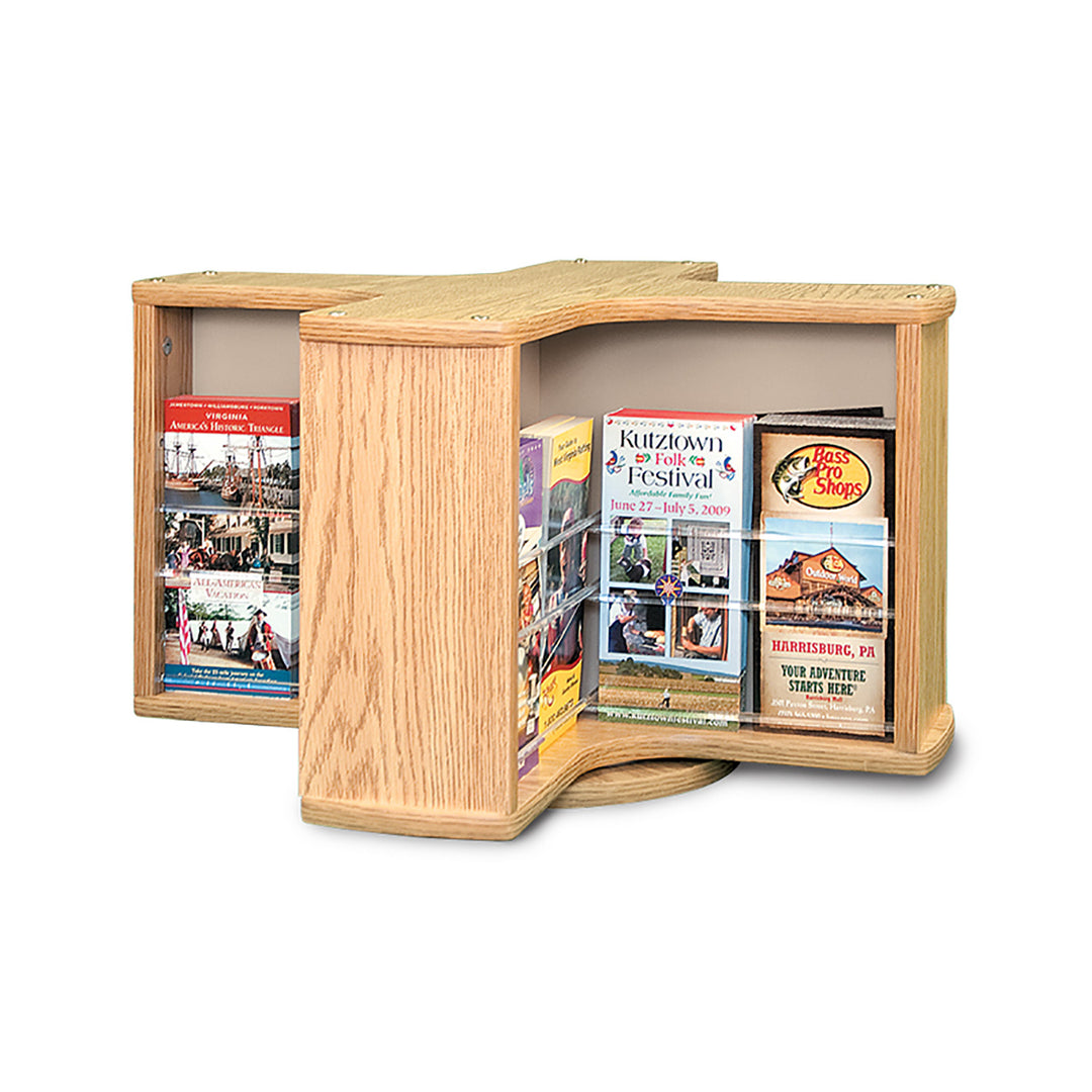 8 Pocket Rotating Countertop Literature Rack R8