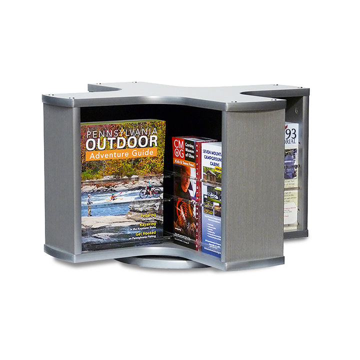 8 Pocket Rotating Countertop Literature Rack R8