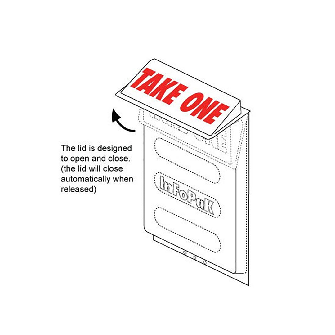 Brochure Display w/Lid for 8.5" x 11" Brochures - 10 Pack