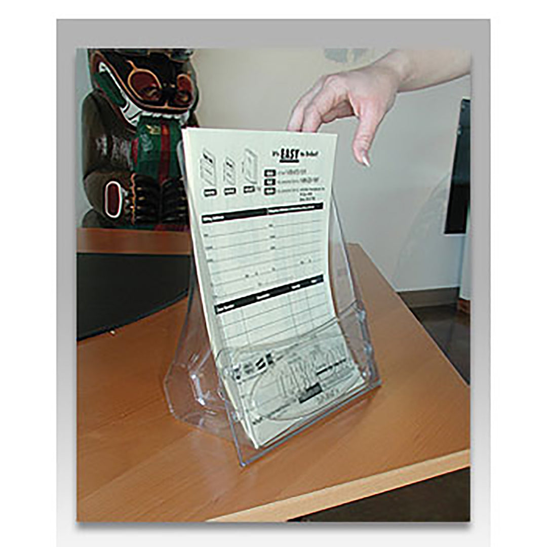 Table Top Brochure Display for 8.5" x 11" Brochures - 10 Pack