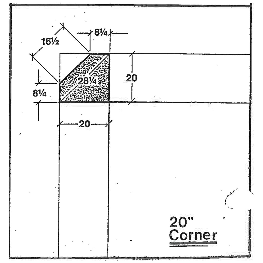 Half Vision Corner Case 20" with Side Access