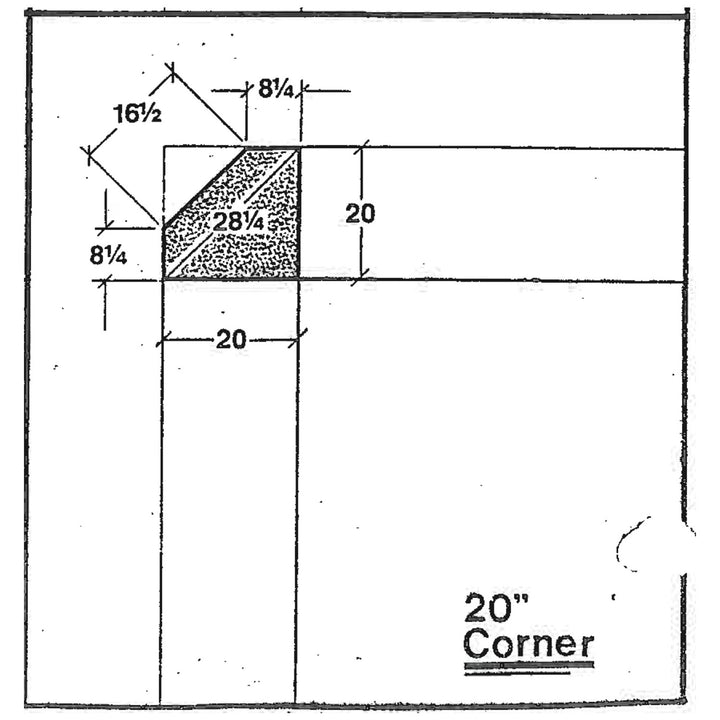 Half Vision Corner Case 20" with Side Access