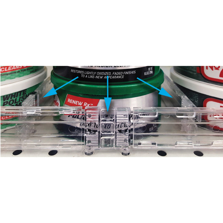 Acrylic Gondola Shelf Divider - Case of 200 pieces