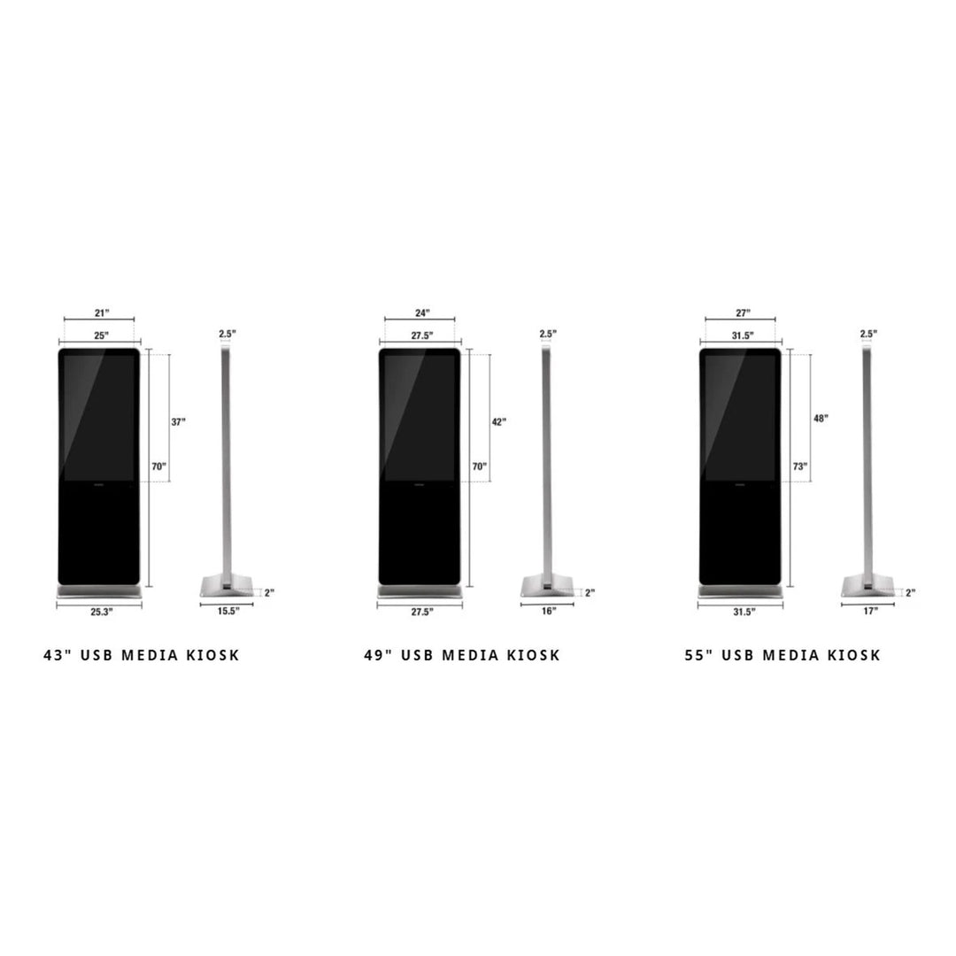 Interactive Touch Screen Kiosk - Vertical (4K)