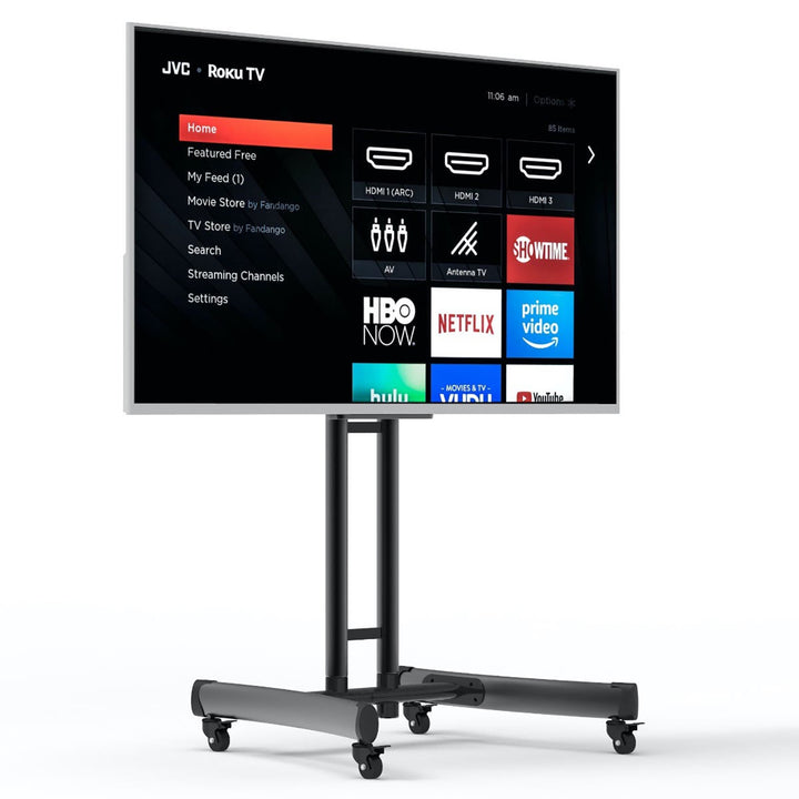 Adjustable-Height Rolling TV Stand