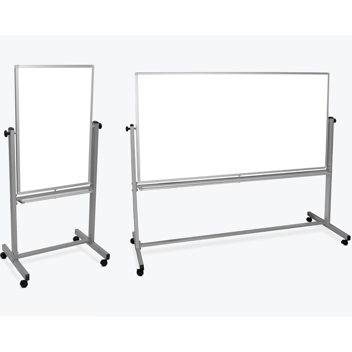 Mobile Reversible Aluminum Frame Magnetic Whiteboard Both Sides