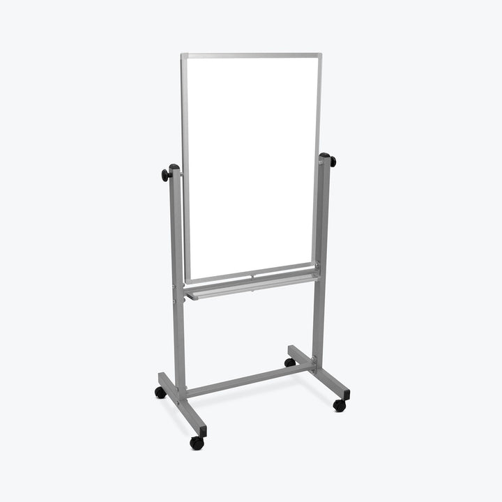 Mobile Reversible Aluminum Frame Magnetic Whiteboard Both Sides