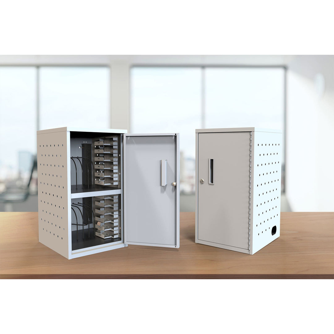 12-Tablet / Chromebook Vertical Wall / Desk Charging Box