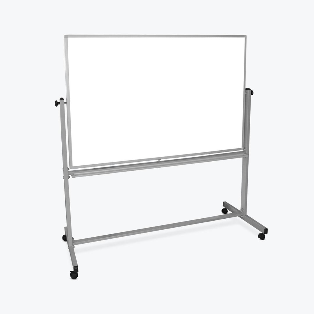Mobile Reversible Aluminum Frame Magnetic Whiteboard Both Sides