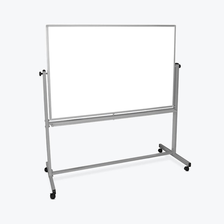 Mobile Reversible Aluminum Frame Magnetic Whiteboard Both Sides