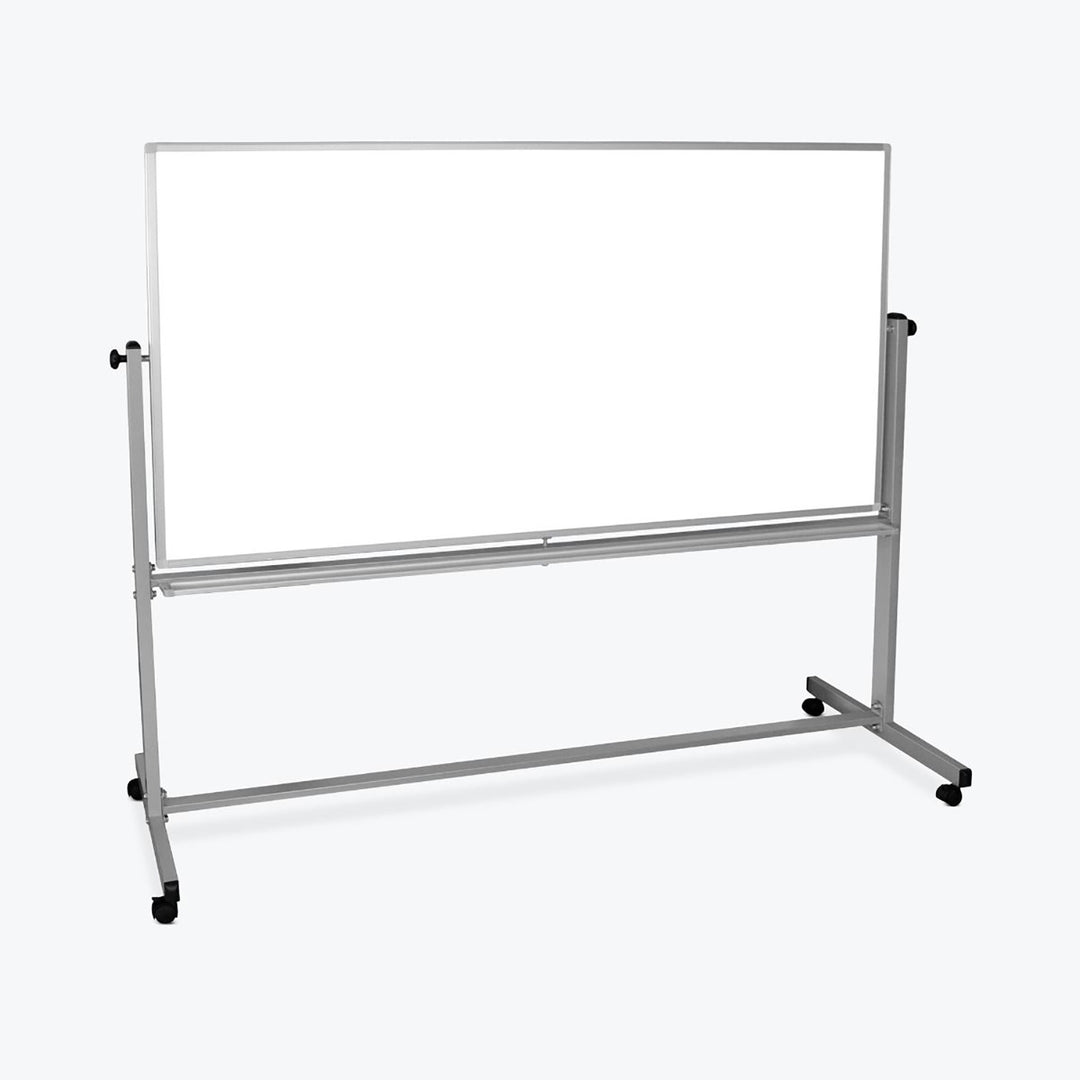 Mobile Reversible Aluminum Frame Magnetic Whiteboard Both Sides