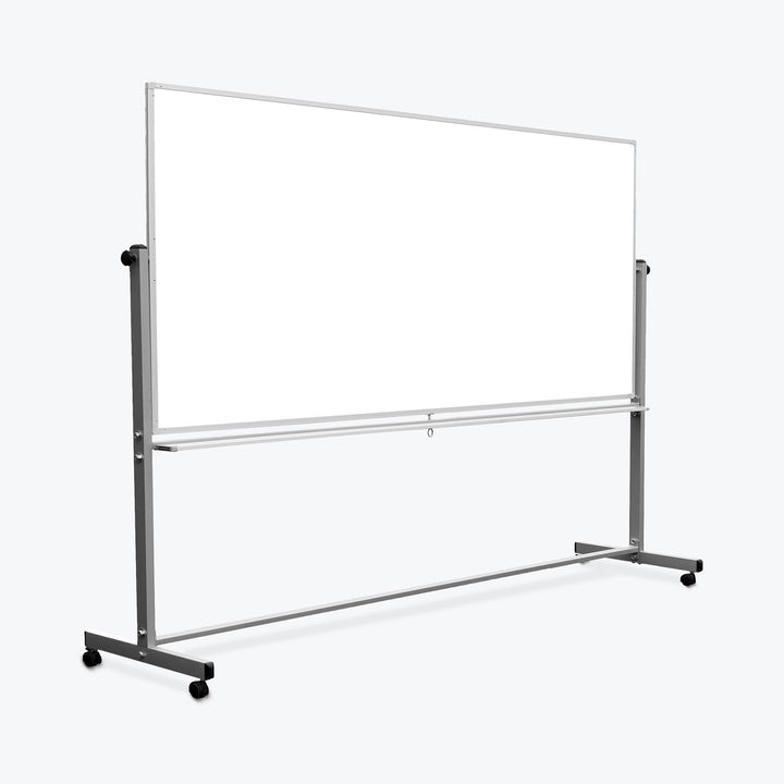 Mobile Reversible Aluminum Frame Magnetic Whiteboard Both Sides