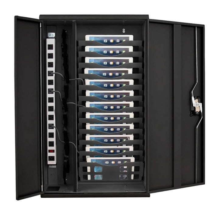 12 Tablet/Chromebook Line Leader Wall-Mounted Charging Cabinet