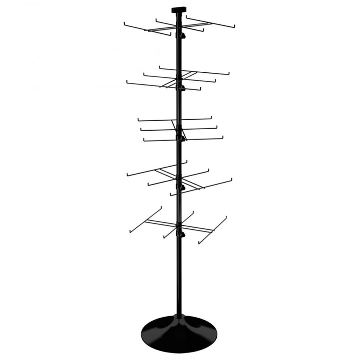 30-Hook Floor Display for Merchandise up to 7.5" Wide w/Round Base