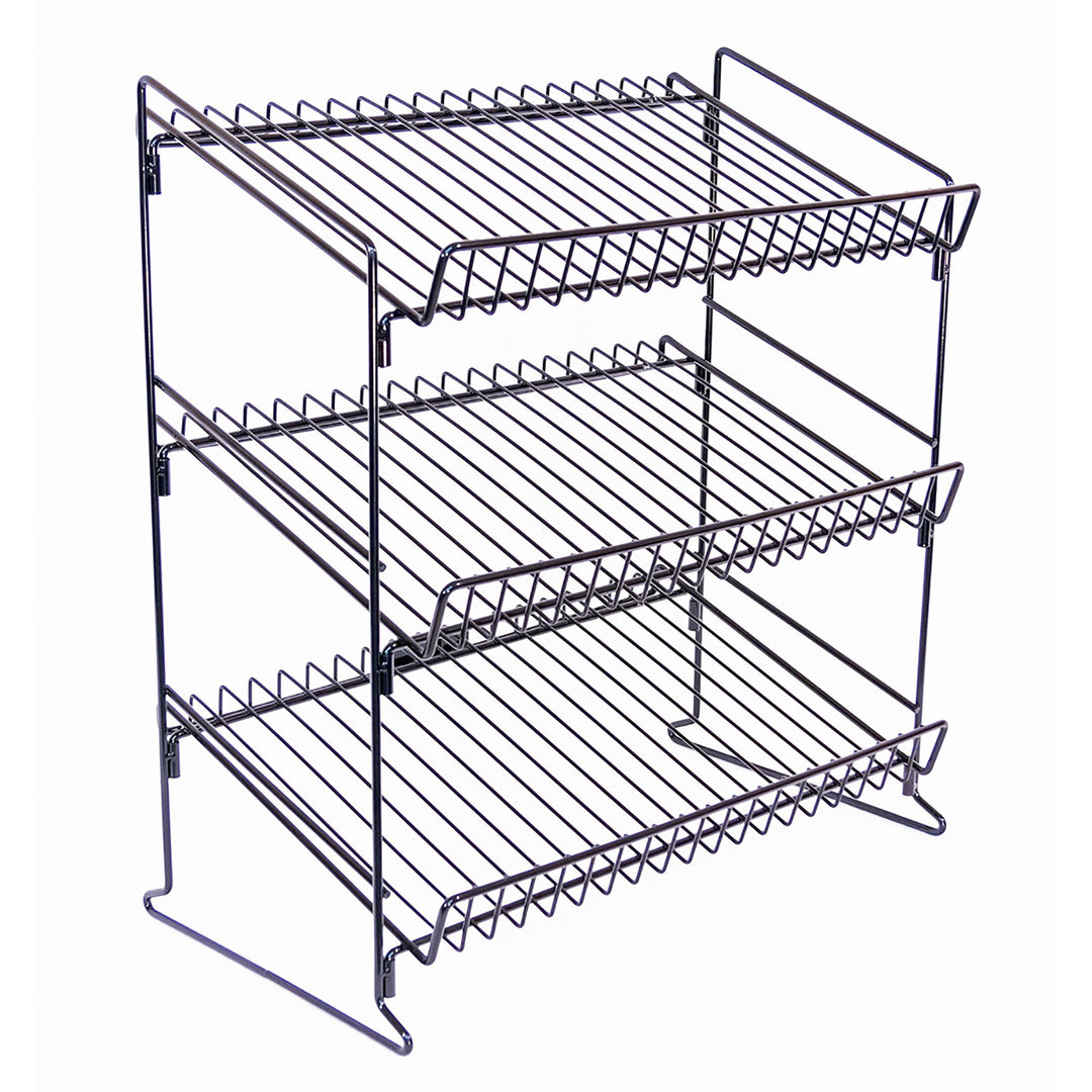 3 Track Display Rack 3 Shelf Wire Counter Display Rack – Allen Display