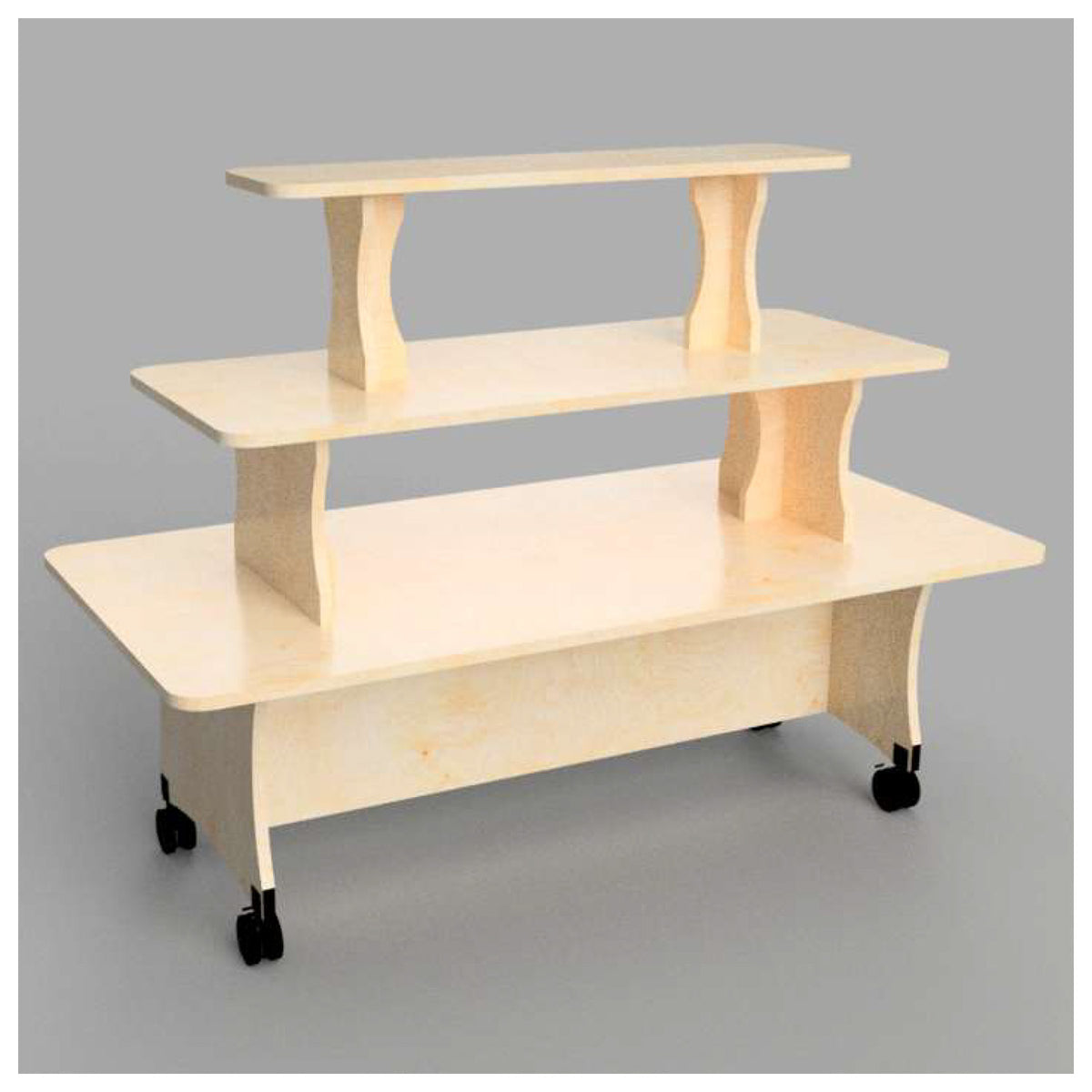 Economy Tri-Level Premium Plywood Display Table – Allen Display