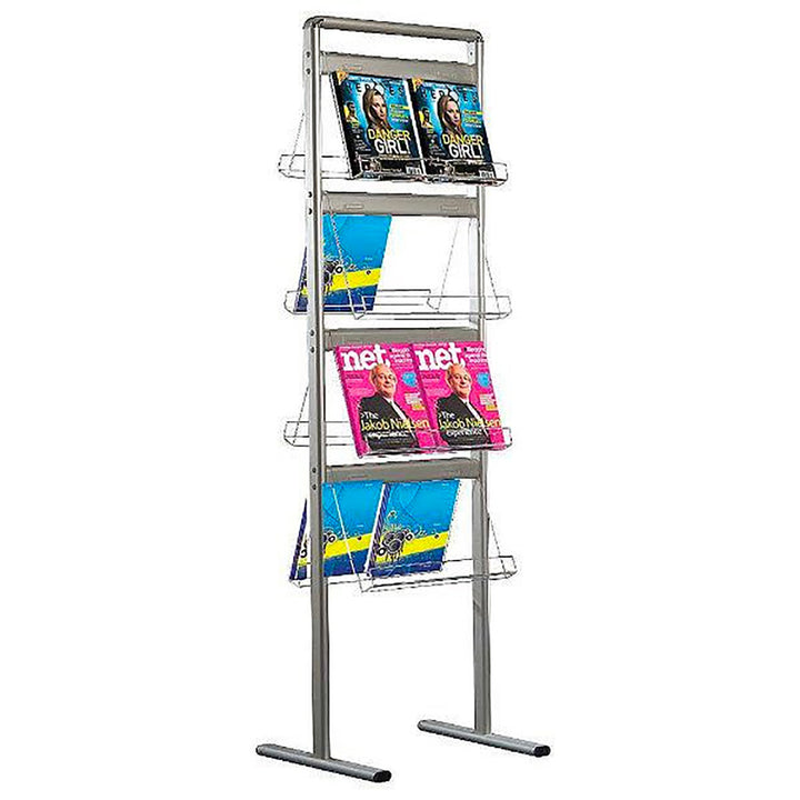 Brochure Display 8 x 2 * (8.5″w x 11″h) Capacity Standing Double Sided