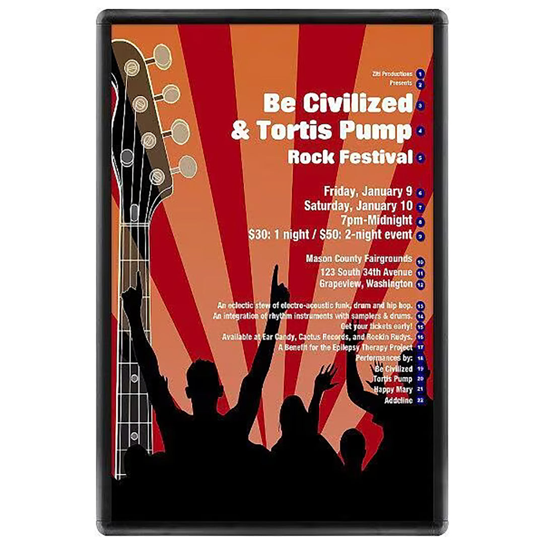 30" x 40" Snap Poster Frame