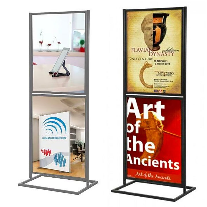 18″w x 24″h Metal Poster Display Stand With 2 Tier