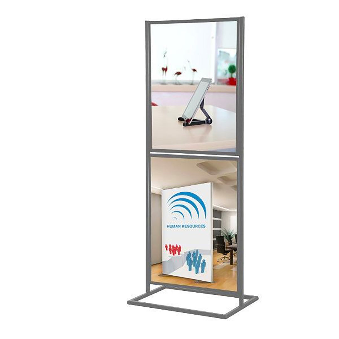 18″w x 24″h Metal Poster Display Stand With 2 Tier