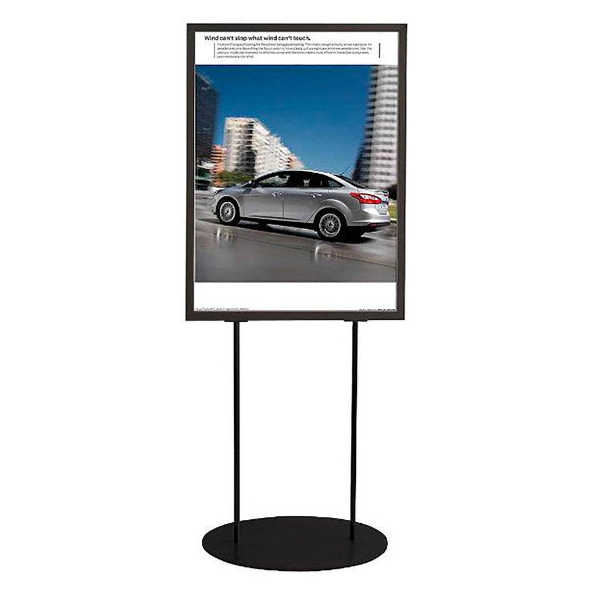 24″w x 36″h Oval Poster Display Stand - Double Sided - 24″w x 36″h ...