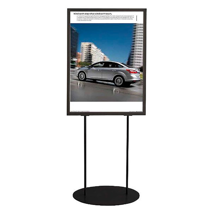24″w x 36″h Oval Poster Display Stand - Double Sided - 24″w x 36″h