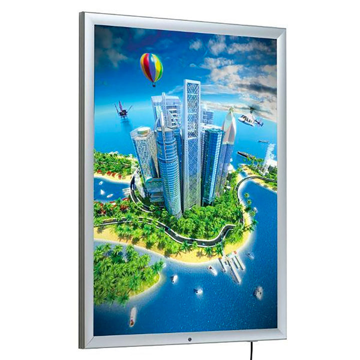 Weatherproof 30" x 40" Lockable Smart LED Light Box 1.38″ Profile (Copy)