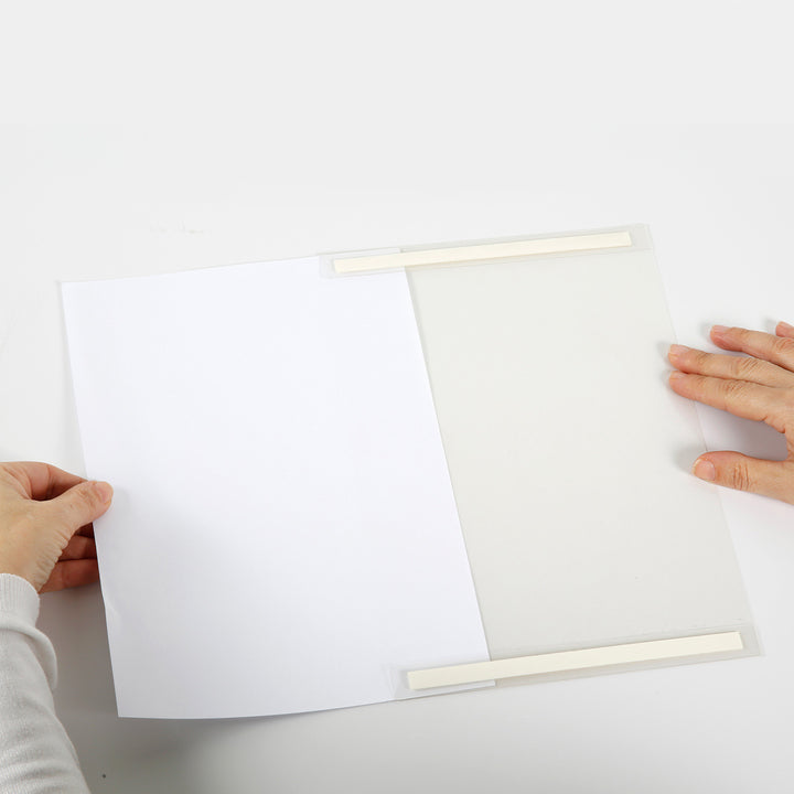 8 1/2" x 11" Clear Sign Holder w/Adhesive Tape - 24 Pack
